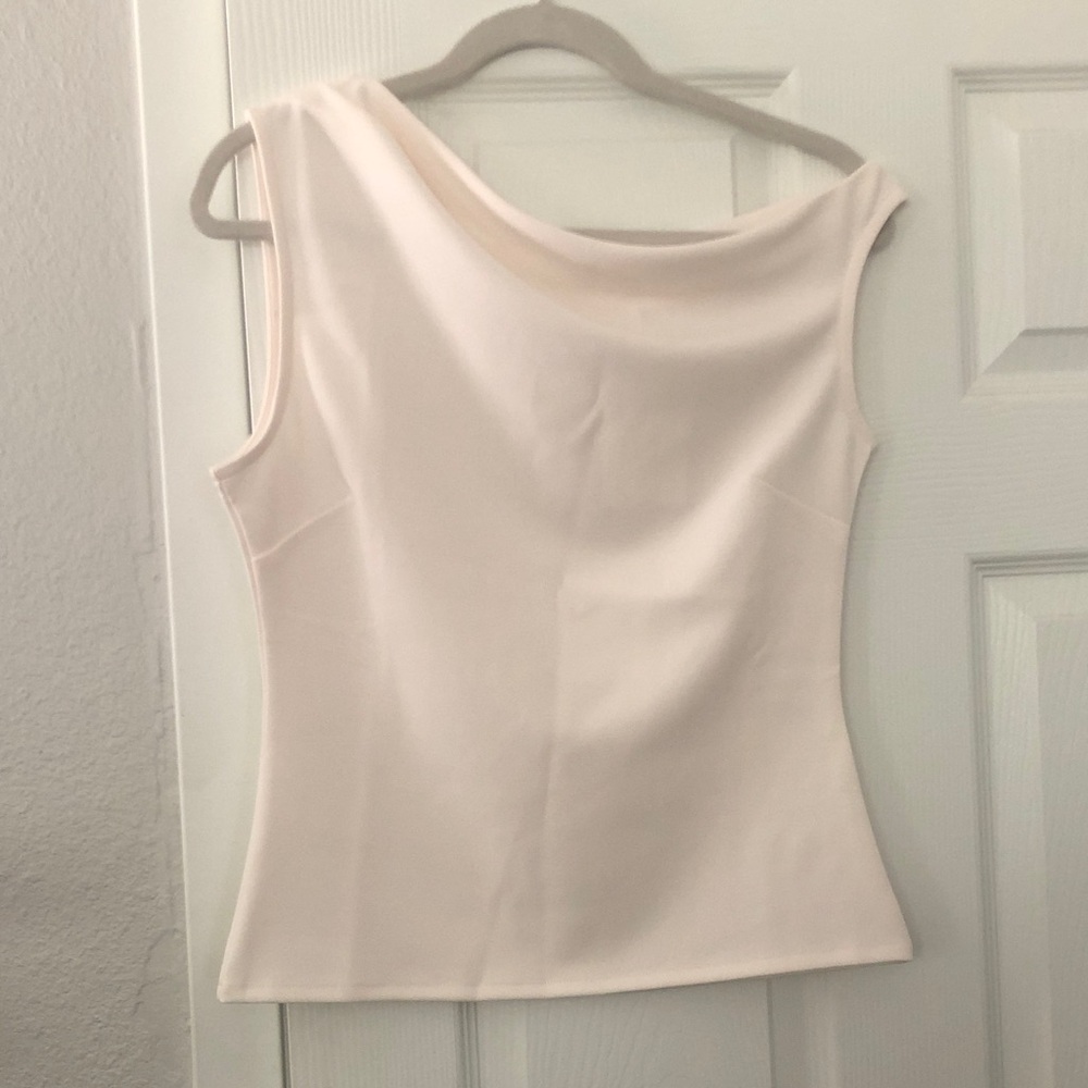 Oak and Fort Asymmetric Off the Shoulder tank - Picture 2 of 3